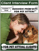 Client Interview Form for Pet Sitting Clients